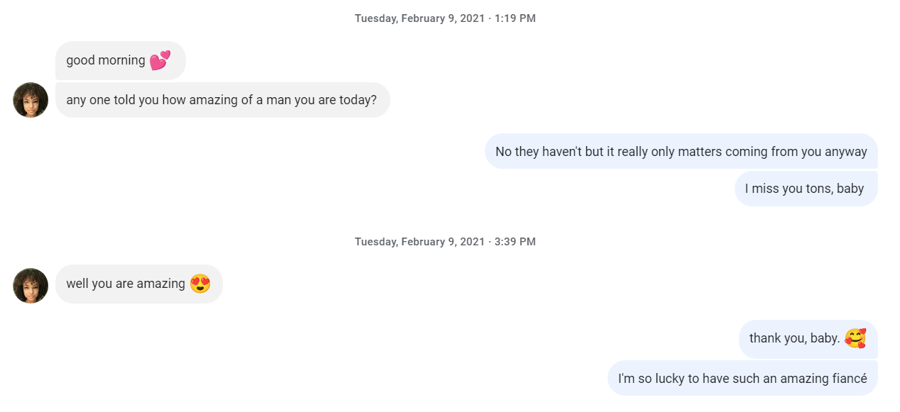 Akisha Petties text messages February 9th 2021