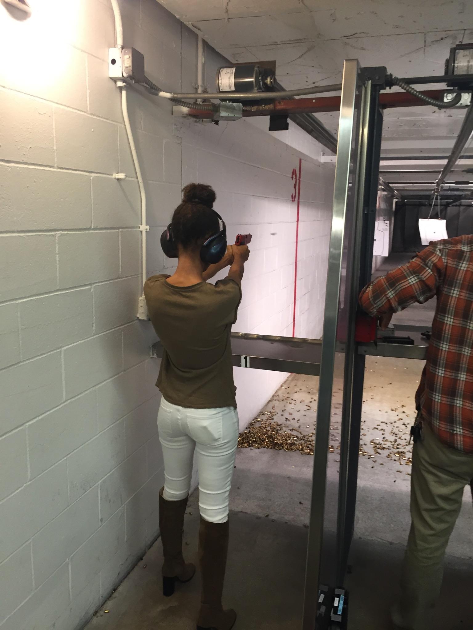 Akisha Petties gun range 2015